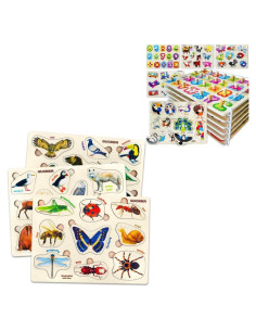 Rompecabezas de Madera QUOKKA Montessori para Niños 1-4 años