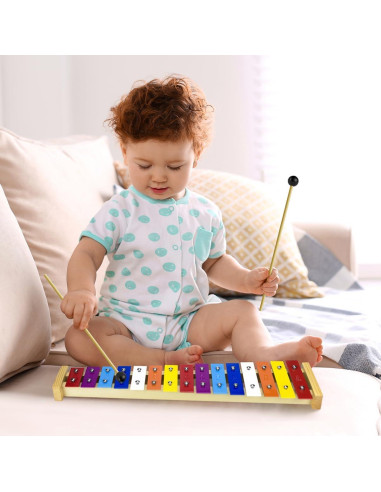 Xilófono de Madera CeleMoon 15 Tonos para Niños y Adultos
