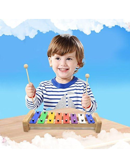 Xilófono de Madera CeleMoon 15 Tonos para Niños y Adultos