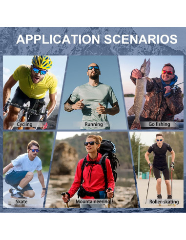 Gafas de sol deportivas OULAIQI 548 con 1 lente intercambiable