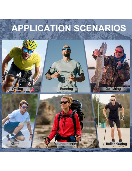 Gafas de sol deportivas OULAIQI 548 con 1 lente intercambiable