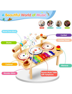 Juego de Batería WINGYZ 9-en-1 para Bebés - Instrumentos Musicales 2