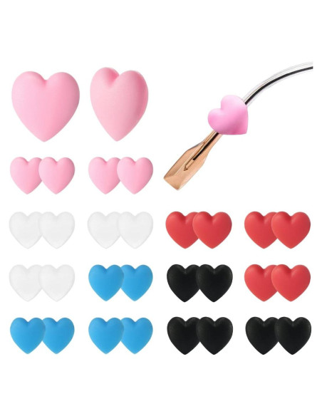 15 Pares de Retenedores de Gafas Silicona Multicolor Amor