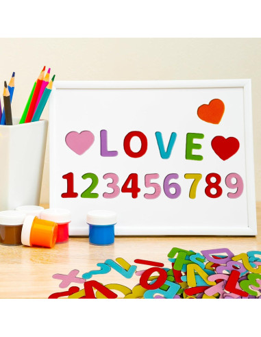 130 Imán Letras y Números EVA DOLLCHEER Multicolor 3.81 cm