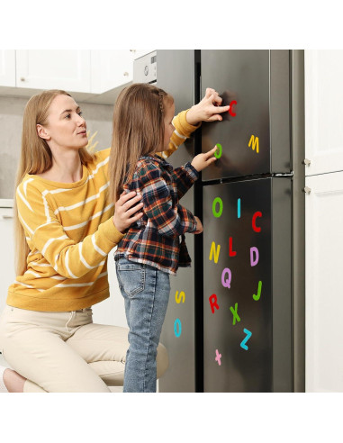 130 Imán Letras y Números EVA DOLLCHEER Multicolor 3.81 cm