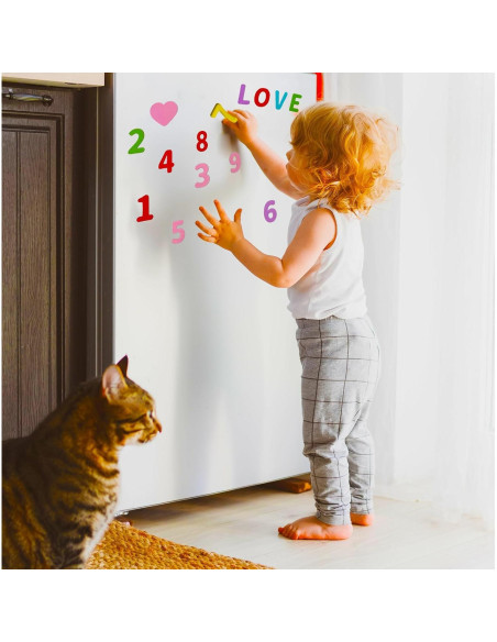 130 Imán Letras y Números EVA DOLLCHEER Multicolor 3.81 cm