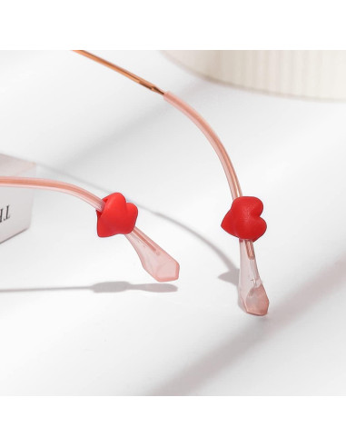 15 Pares de Retenedores de Gafas Silicona Multicolor Amor