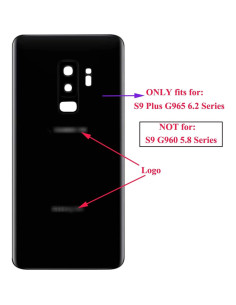 Tapa de Cristal Trasero ubrokeifixit para Galaxy S9 Plus G965 6.2 2