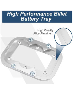 Bandeja de Batería de Aluminio Pilida para Optima 34 34/78 D34 D34/78 2