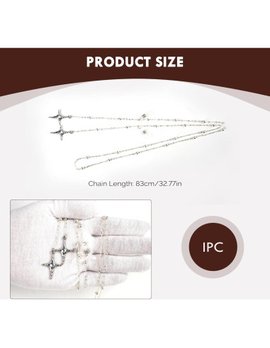 Cadena de Gafas Elegante Shionreiy con Colgante Único para Mujeres