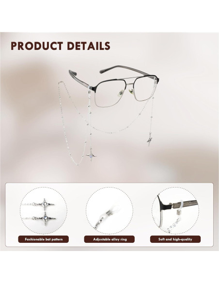 Cadena de Gafas Elegante Shionreiy con Colgante Único para Mujeres