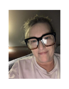 Gafas de Bloqueo de Luz Azul FEISEDY Marco Sobredimensionado 2