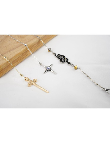 Cadena de Gafas Elegante Shionreiy con Colgante Único para Mujeres