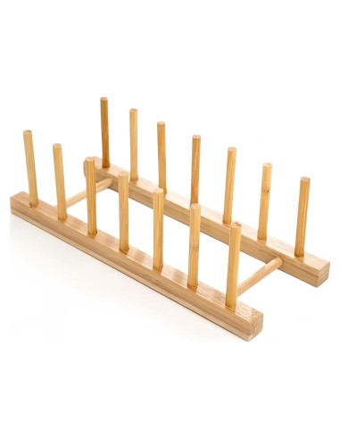 Soporte para Secar Platos de Bambú BVLJOY - Organizador de Cocina