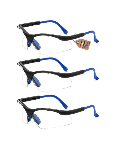 Gafas de Seguridad Envolventes QG02-3P Antivaho UV 100%