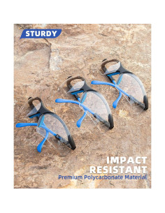 Gafas de Seguridad Envolventes QG02-3P Antivaho UV 100% 2