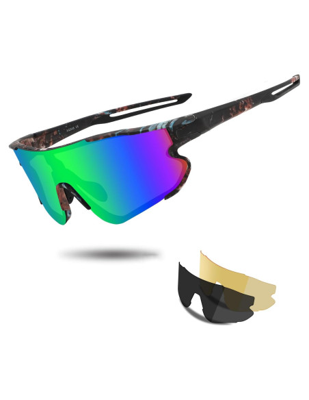 Gafas de sol OULAIQI 548 deportivas con 3 lentes UV400