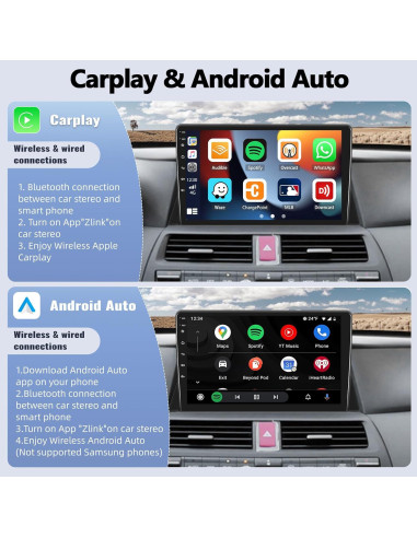 Estéreo de Coche Android 11 SIXWIN 10.1" para Honda Accord 2008-2013