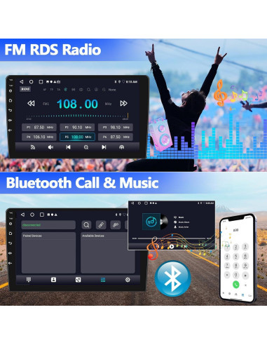 Estéreo de Coche Android 11 SIXWIN 10.1" para Honda Accord 2008-2013