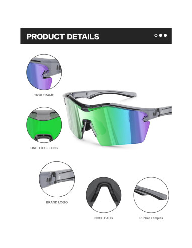 Gafas de sol BIRCEN para béisbol y ciclismo - UV400