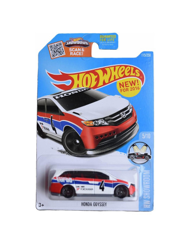 Hot Wheels Honda Odyssey 1:64 Blanco - Mattel