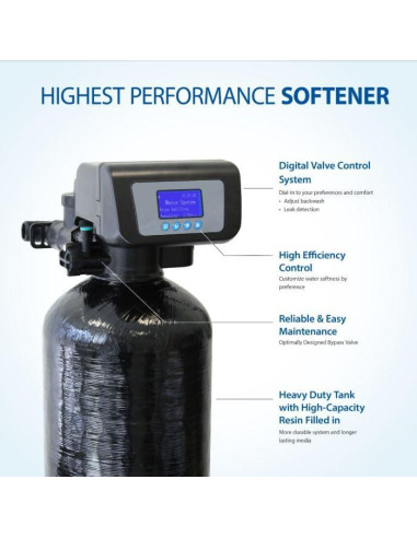 Ablandador de Agua APEC SOFTENER-HE-30-FG 30K Granos