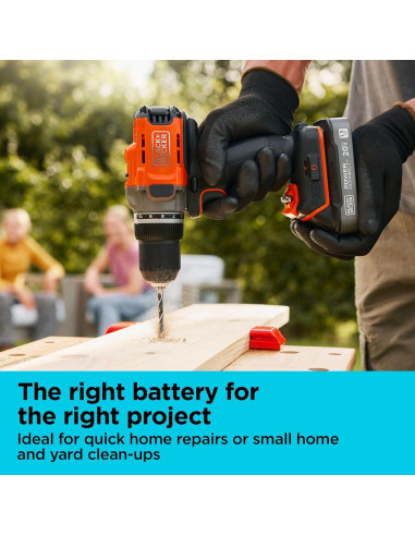 Batería de Litio-Ion 1.5Ah BLACK+DECKER 20V MAX con LED