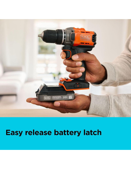 Batería de Litio-Ion 1.5Ah BLACK+DECKER 20V MAX con LED