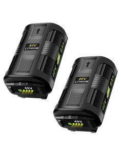 Batería de Litio 40V 6Ah Ryobi - Reemplazo 2 Paquetes