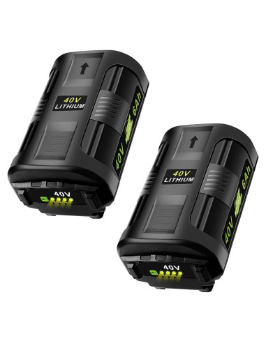 Batería de Litio 40V 6Ah Ryobi - Reemplazo 2 Paquetes