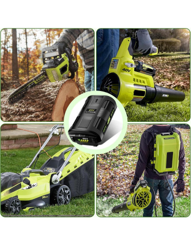 Batería de Litio 40V 6Ah Ryobi - Reemplazo 2 Paquetes