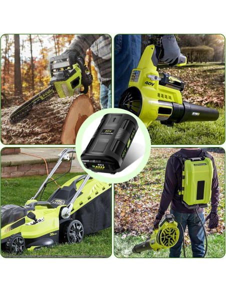 Batería de Litio 40V 6Ah Ryobi - Reemplazo 2 Paquetes