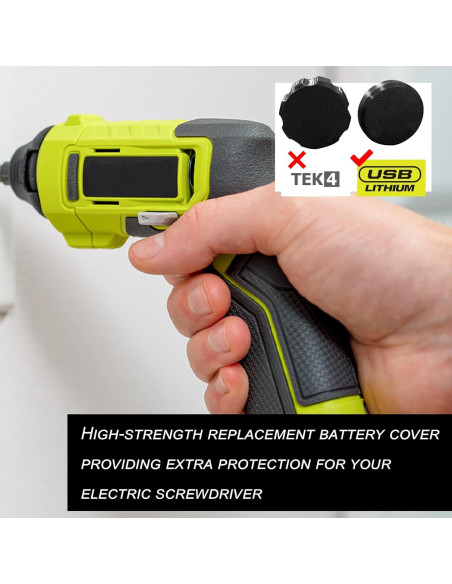Tapa de Cubierta de Batería LXLO para Destornillador Ryobi 4V