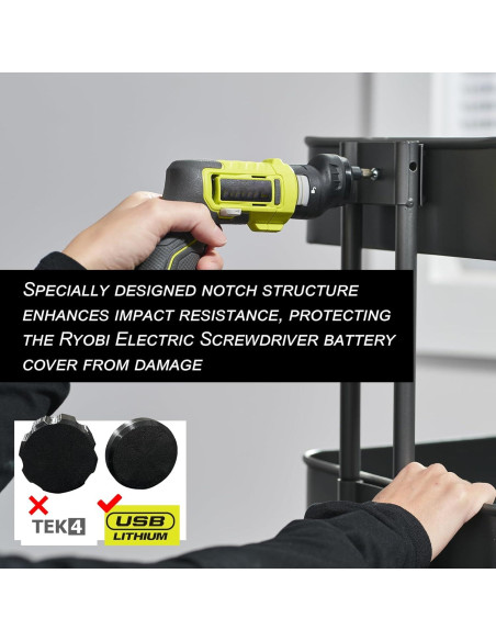 Tapa de Cubierta de Batería LXLO para Destornillador Ryobi 4V
