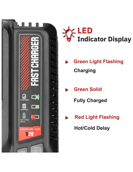 2 Baterías Recargables CMCB206 8.0Ah y Cargador CMCB104 Craftsman