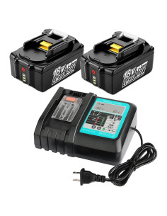 2 Baterías 18V 5.0Ah BL1850B y Cargador para Makita