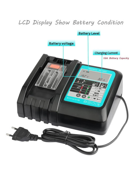 2 Baterías 18V 5.0Ah BL1850B y Cargador para Makita