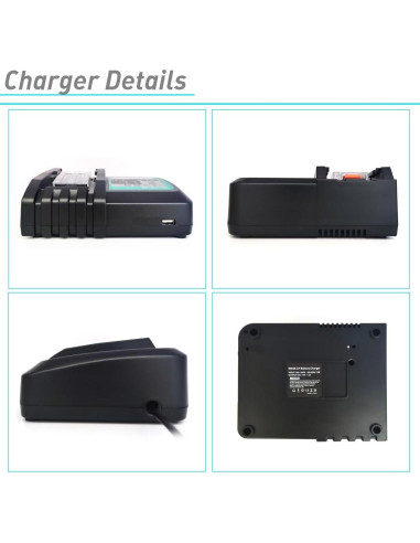 2 Baterías 18V 5.0Ah BL1850B y Cargador para Makita