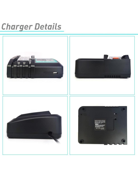 2 Baterías 18V 5.0Ah BL1850B y Cargador para Makita