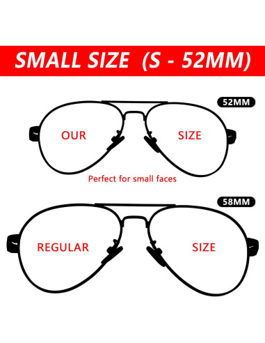 Gafas de sol aviador polarizadas Pro Acme 52mm para unisex