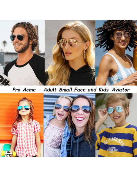 Gafas de sol aviador polarizadas Pro Acme 52mm para unisex