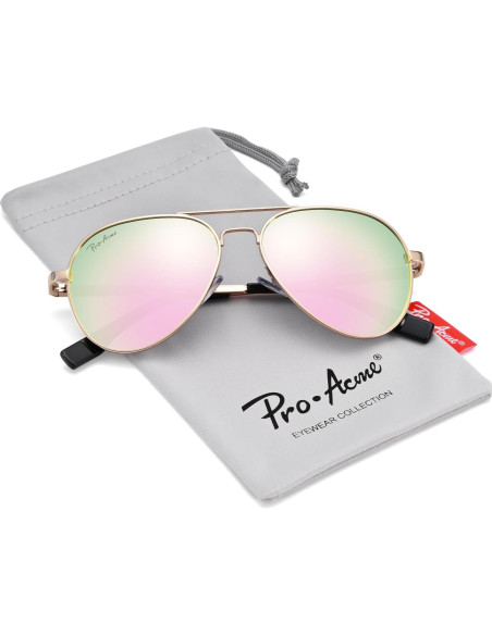 Gafas de sol aviador polarizadas Pro Acme 52mm para unisex