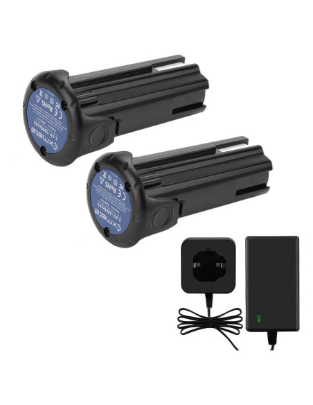 Batería Recargable Li-ion Exmate 3.6V 3000mAh 2 Pzas + Cargador