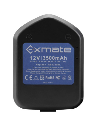 Batería Recargable Ni-MH 12V 3.5Ah Exmate para Hitachi