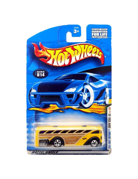 Hot Wheels Autobús Escolar Surfista 2001 Coleccionista 1:64