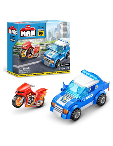 Juguete de Construcción MAX Aventura Persecución Policial 96 Pzas