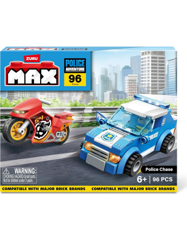 Juguete de Construcción MAX Aventura Persecución Policial 96 Pzas