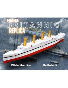 Modelo de barco Titanic HMHS BRITANNIC 30.48 cm TheRoller3d 2