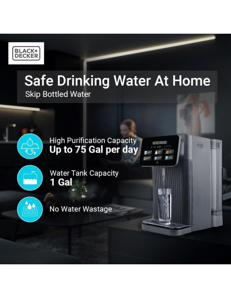 Filtrador de Agua Black+Decker BXWF121003US RO+UV 5 Etapas