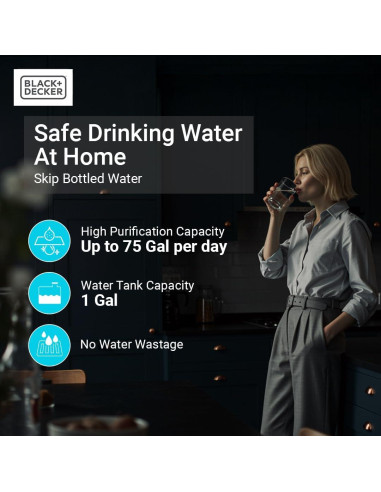Filtrador de Agua Black+Decker BXWF121003US RO+UV 5 Etapas